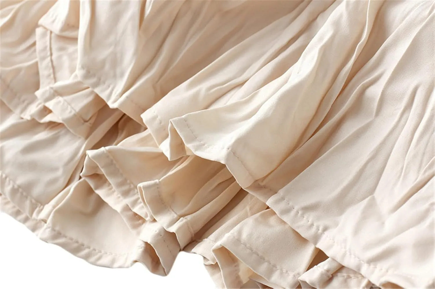 Women's Elastic Waist Midi Skirt Ruffles Pleated Fairy Grunge Skirt Y2k Skirts