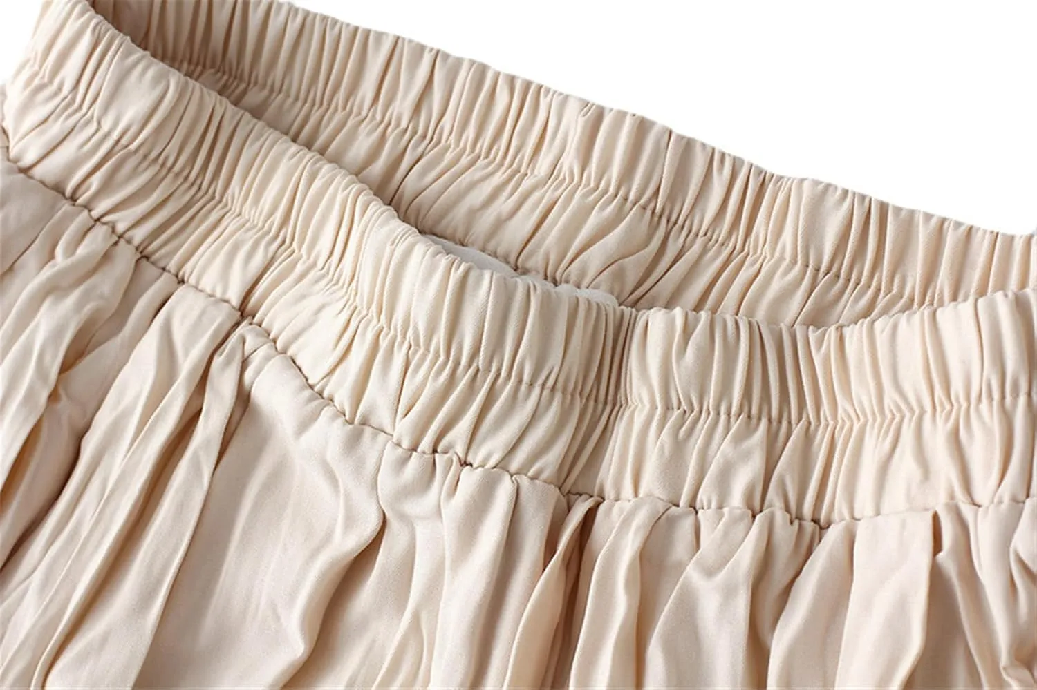 Women's Elastic Waist Midi Skirt Ruffles Pleated Fairy Grunge Skirt Y2k Skirts