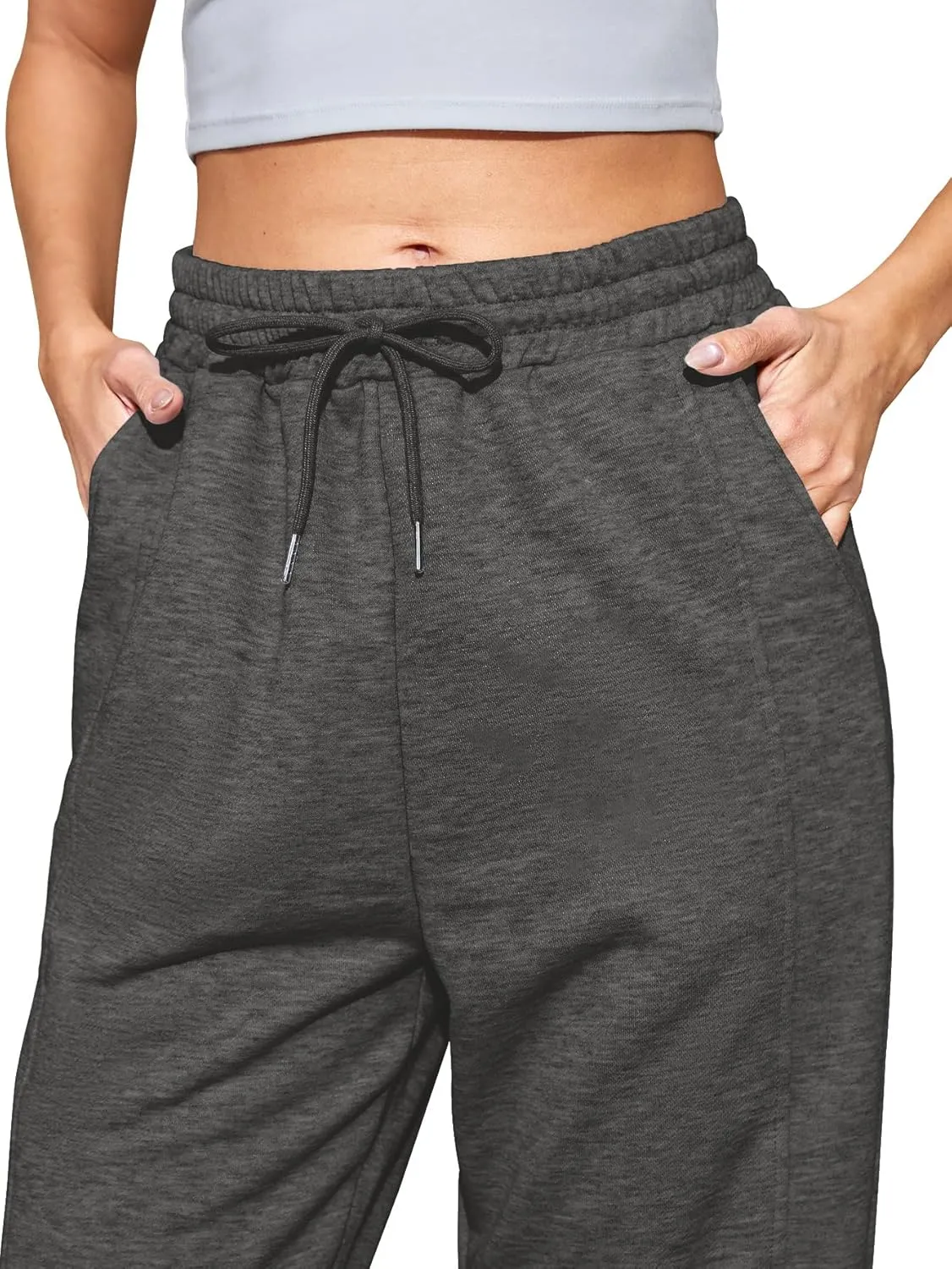 Women's High Waist Baggy Sweatpants Lounge Drawstring Workout Pants with Pockets Sweats for Women Running Joggers