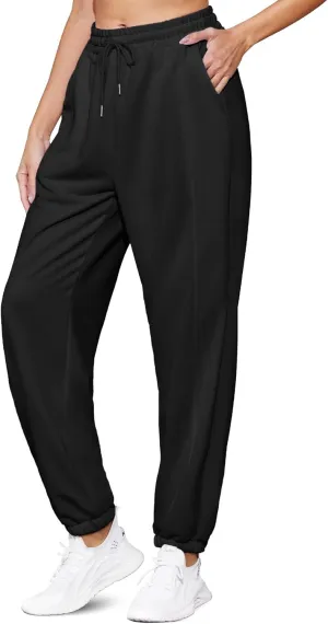 Women's High Waist Baggy Sweatpants Lounge Drawstring Workout Pants with Pockets Sweats for Women Running Joggers