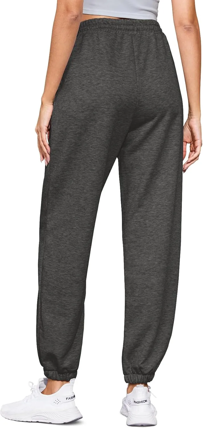 Women's High Waist Baggy Sweatpants Lounge Drawstring Workout Pants with Pockets Sweats for Women Running Joggers