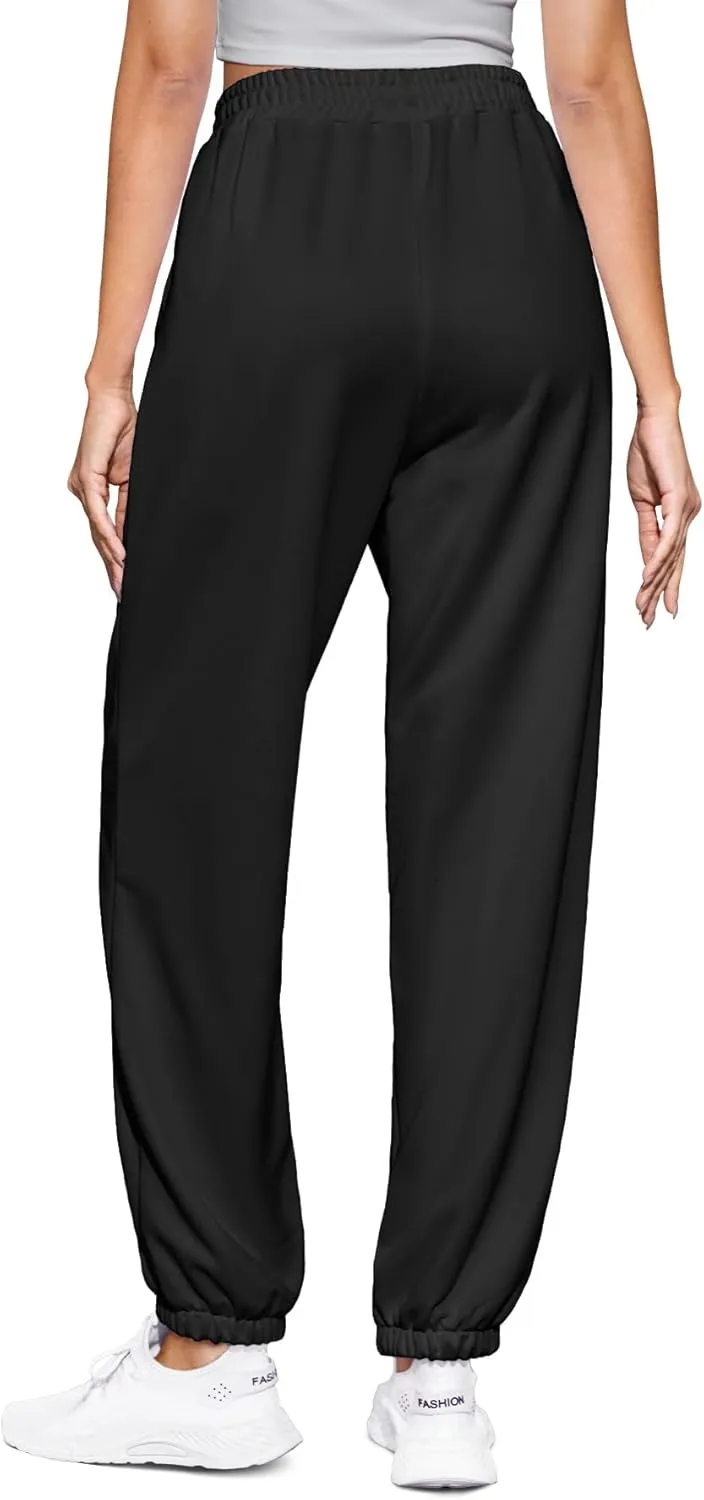 Women's High Waist Baggy Sweatpants Lounge Drawstring Workout Pants with Pockets Sweats for Women Running Joggers