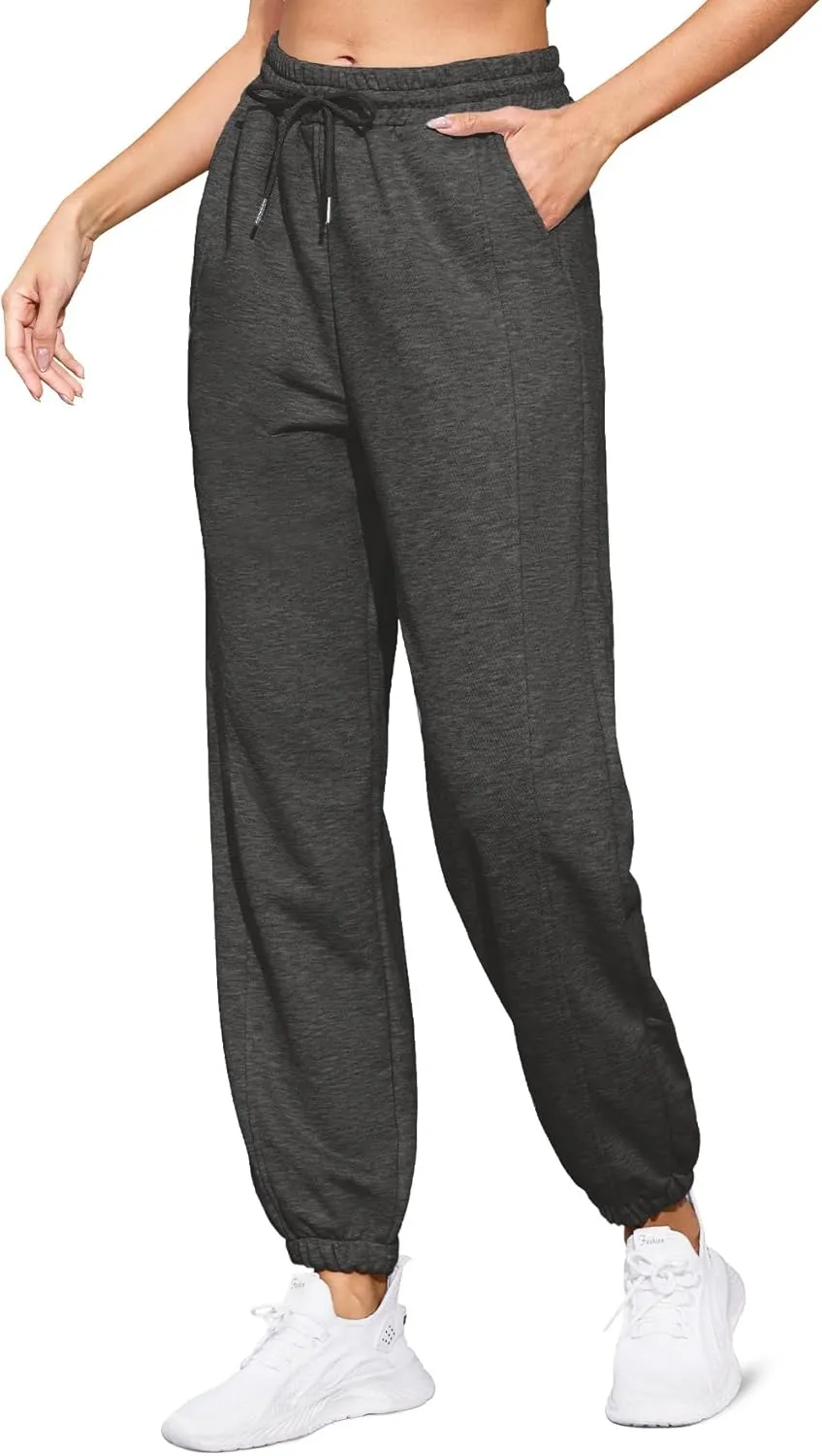 Women's High Waist Baggy Sweatpants Lounge Drawstring Workout Pants with Pockets Sweats for Women Running Joggers