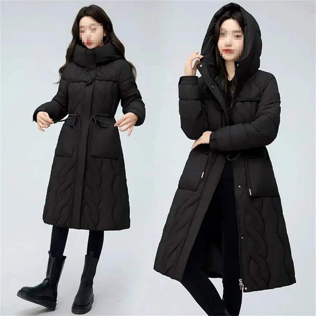 Women's Puffer Jacket Loose Cotton Padded Coats Winter Hooded Parkas Thick Warm Wadded Jackets