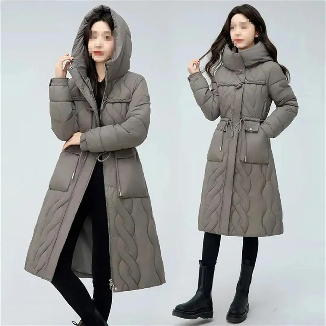 Women's Puffer Jacket Loose Cotton Padded Coats Winter Hooded Parkas Thick Warm Wadded Jackets
