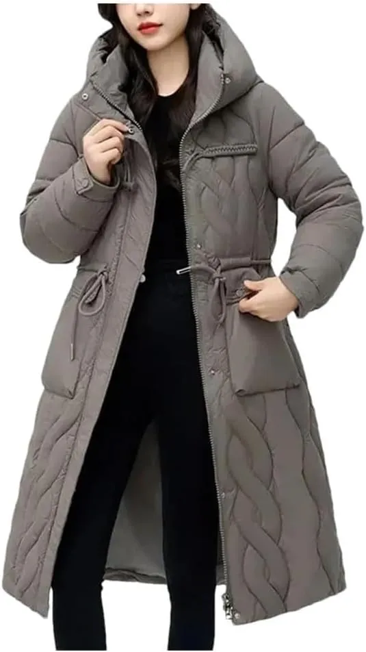Women's Puffer Jacket Loose Cotton Padded Coats Winter Hooded Parkas Thick Warm Wadded Jackets