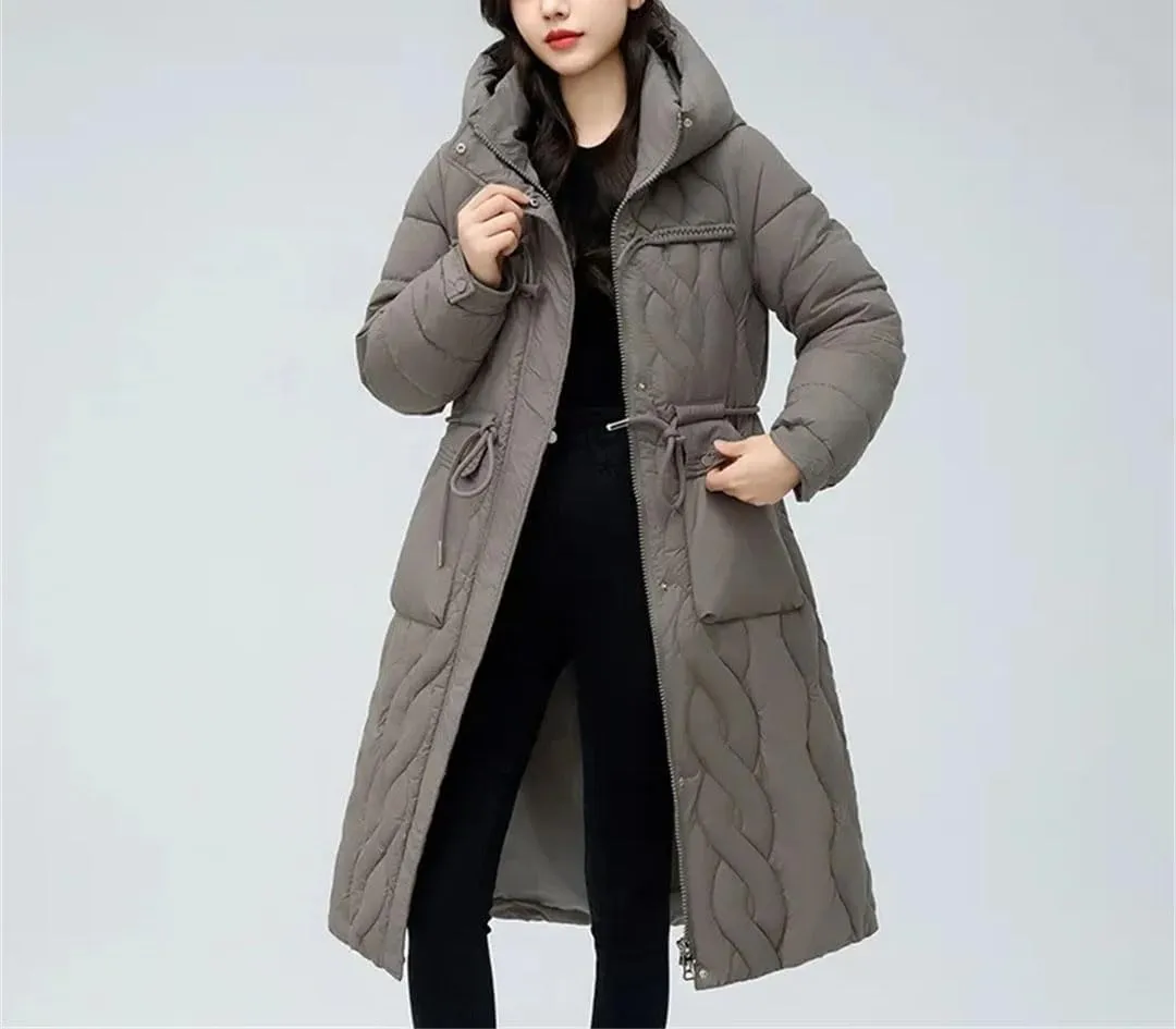 Women's Puffer Jacket Loose Cotton Padded Coats Winter Hooded Parkas Thick Warm Wadded Jackets