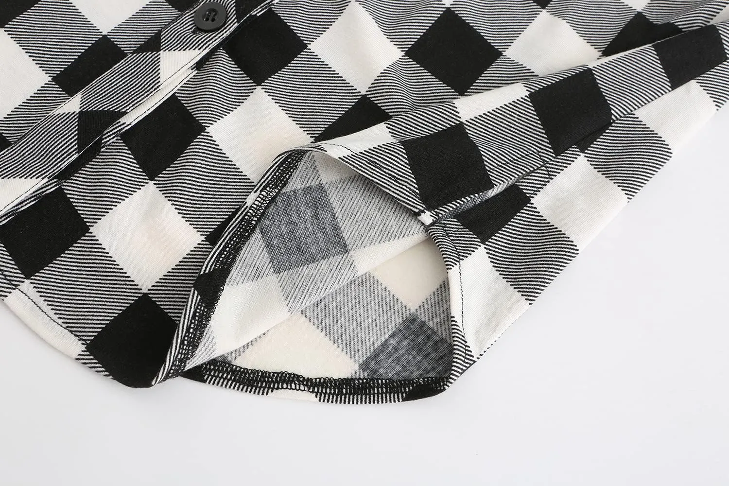 Women's Sleeveless Button Down V Neck Casual Plaid Shirts Tank Tops Blouse