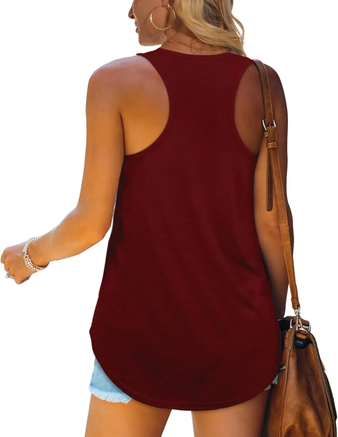 Womens Tank Tops Racerback Loose Shirts for Women Summer