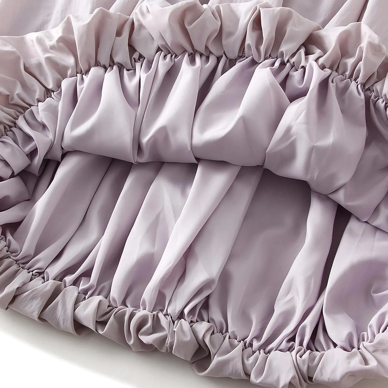 Women's Y2k Bubble Maxi Skirt Elastic Waist Puffy Hem Skirt Casual A Line Flowy Long Flower Bud Skirts