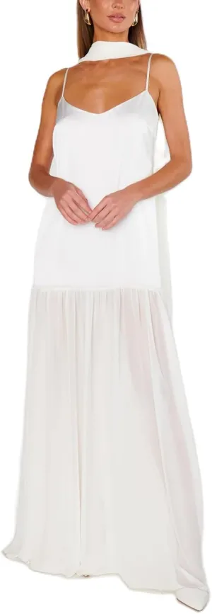 Womens Y2k Tube Strapless Pleated Maxi Dress with Scarf Maternity Silk Satin Formal Cocktail Ruffle Flowy Dresses