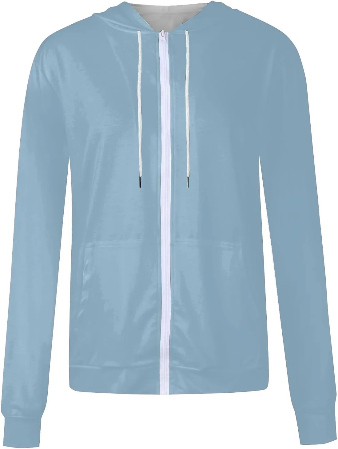Yesunpxs Womens Zip Up Hoodies Trendy Oversized Casual Long Sleeve Drawstring Hooded Sweatshirts Y2k Drawstring Jacket Coats