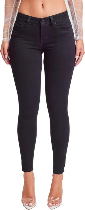 YMI Women's Junior Classic High Rise Flare Jean-Regular Inseam