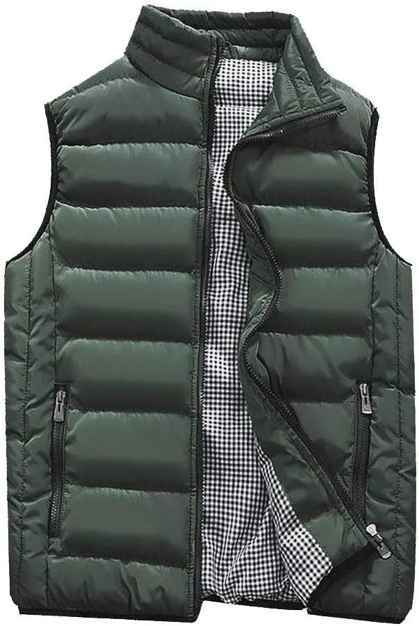 Ymosrh Mens Coats Winter Men Autumn Coat Padded Cotton Vest Warm Hooded Thick Vest Tops Jacket Jackets