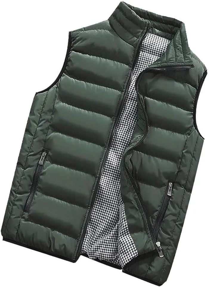 Ymosrh Mens Coats Winter Men Autumn Coat Padded Cotton Vest Warm Hooded Thick Vest Tops Jacket Jackets