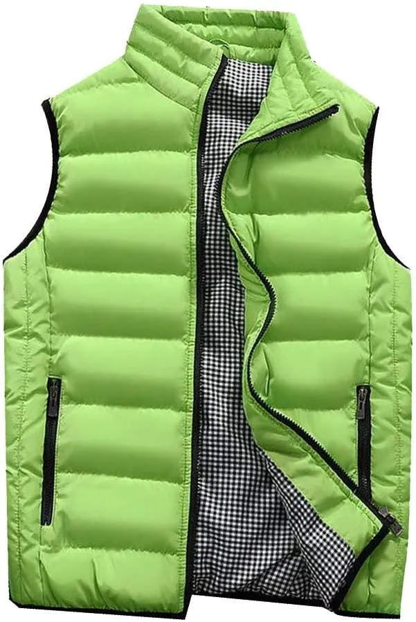 Ymosrh Mens Coats Winter Men Autumn Coat Padded Cotton Vest Warm Hooded Thick Vest Tops Jacket Jackets