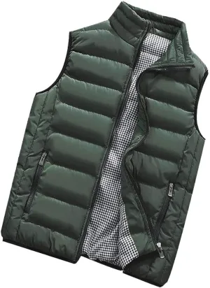 Ymosrh Mens Coats Winter Men Autumn Coat Padded Cotton Vest Warm Hooded Thick Vest Tops Jacket Jackets
