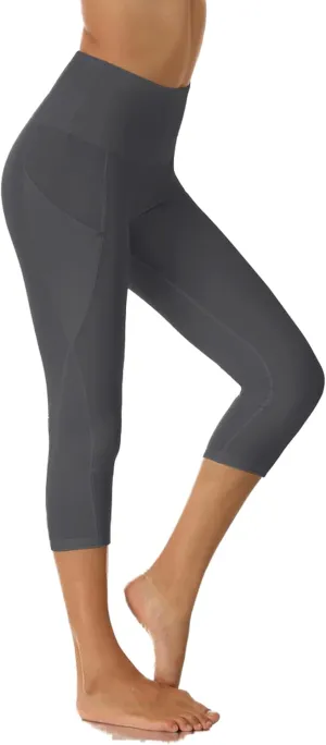 Yoga Pants with Pockets for Women - Leggings with Pockets High Waisted Tummy Control Non See-Through Workout Pants