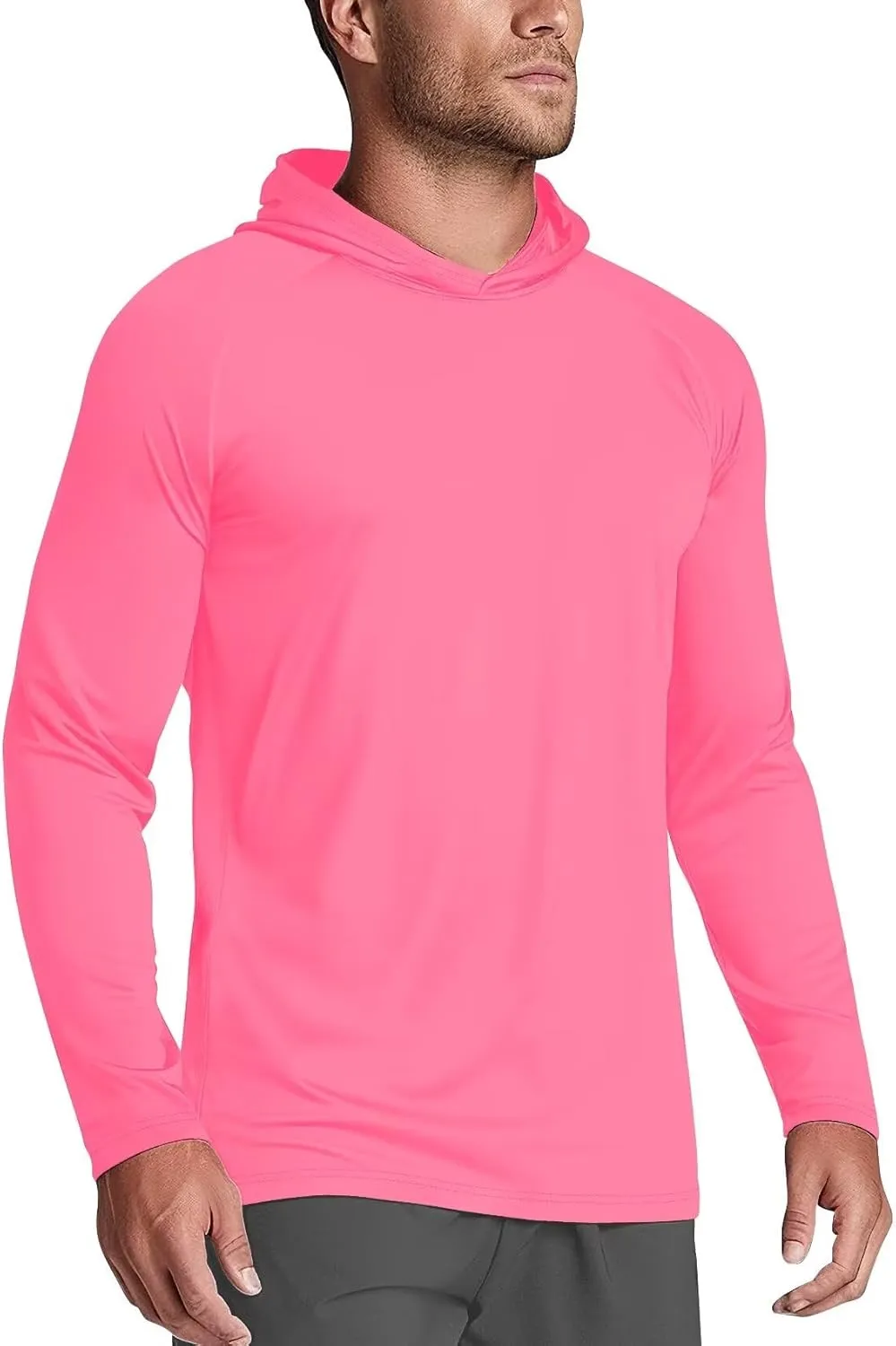 Zengjo Men's Lightweight Pullover Hoodie - Hooded Long Sleeve Workout Shirts